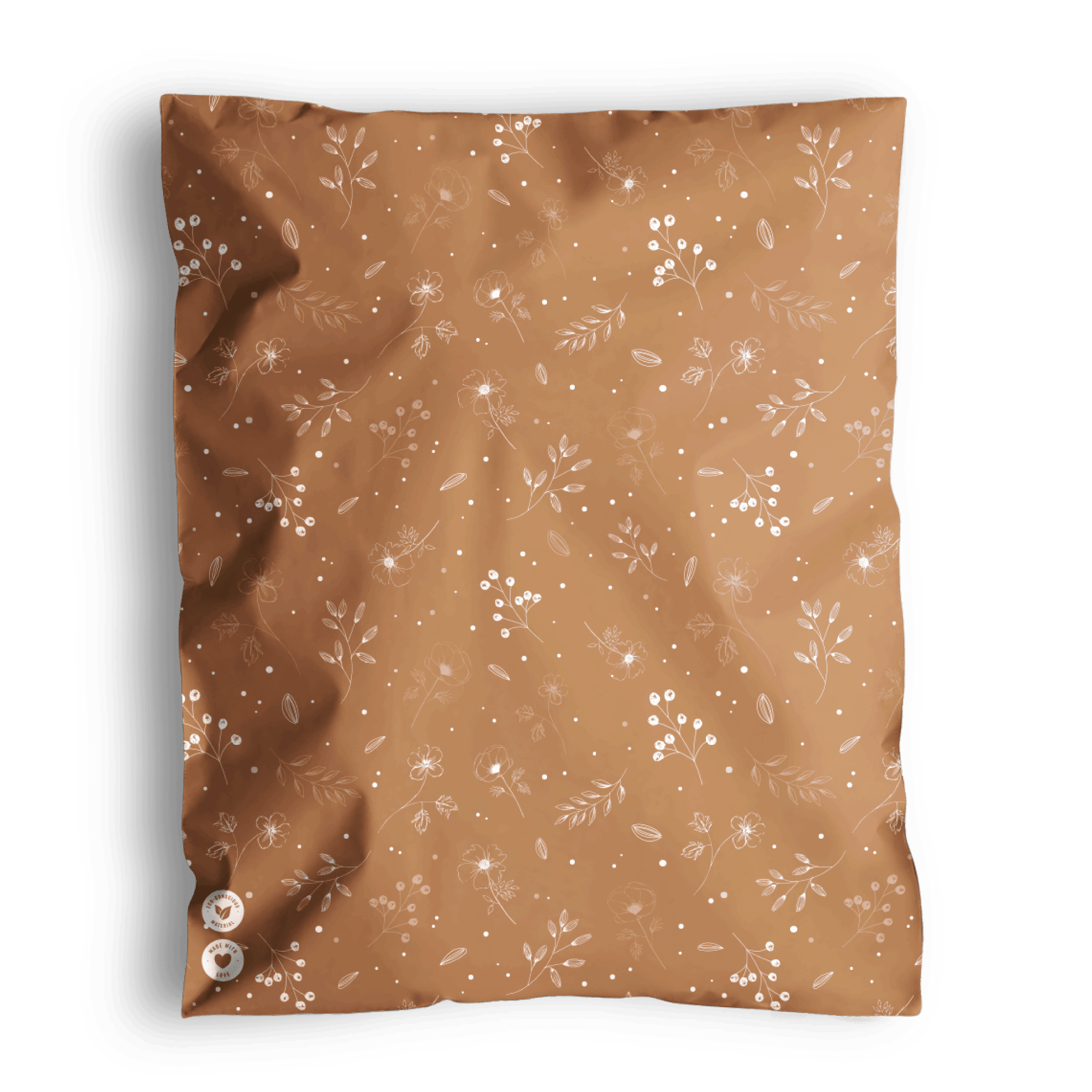 Biodegradable Mailers 14.5" x 19"-Floral Brown – impack.co