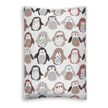 Wrap your gift in cozy style with a penguin pattern blanket and pair it with impack.co’s Penguins Bubble Mailers (6" x 9")—the matching mailer is perfect for gifting or storage.