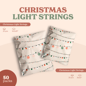 Impack.co's SALE - Christmas Light Strings 50 pack bundle includes 25 pillow covers each in 14.5x19" and 10x13" sizes—festive and perfect for the season.