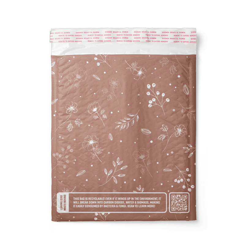 Rosy Brown Biodegradable Bubble Mailers 6" x 9" impack.co